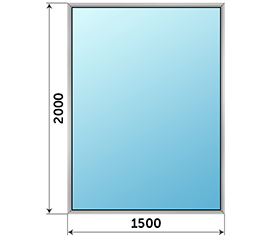 Одностворчатое окно Slidors 1500x2000